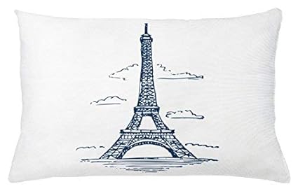 Amazon Com King65irginia Eiffel Tower Throw Pillow Cushion Cover