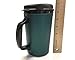 GAMA Electronics 20 oz ThermoServ Foam Insulated Coffee Mug Black/Green Two Pack