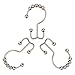 Amazer Shower Curtain Hooks Rings, Stainless Steel Shower Curtain Rings, 12Pcs Double Glide Shower Hooks for Bathroom Shower Curtain Rods Dual Rust-Resistant Shower Rings, Matte Nickel