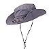 Vadventure Mens Outdoor Waterproof Fishing Hat Wide Brim UV Protection Summer Safari Boonie Hats Sun Cap for Hunting Hiking and Camping