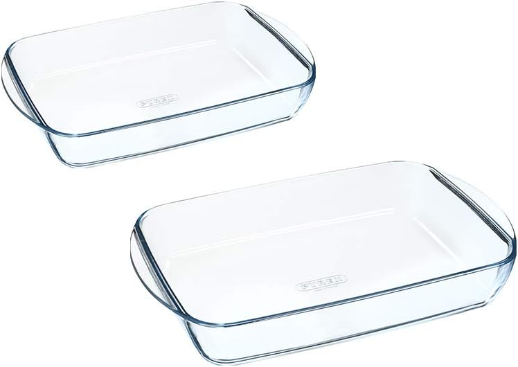 Pyrex® Essentials Set of 2 Rectangular Lasagne Dish Cook in the Oven