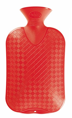 Fashy Red Classic Cross-Hatched Water Bottle
