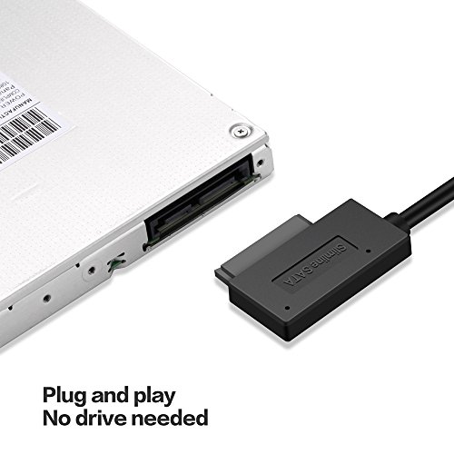 USB 3.0 to 7+6 13Pin Slimline SATA Laptop CD/DVD ROM Optical Drive Adapter Cable - Thumbnail 2