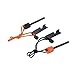 FOSTAR Ferrocerium Alloy Rod Fire Starter, 5/16 Inch Thick Waterproof Fire Steel, Bushcraft Ferro Rod with Easy Grip Handle, Multi-Tool Striker and Necklace Paracord Lanyard (2PCS, Black and Orange)thumb 2