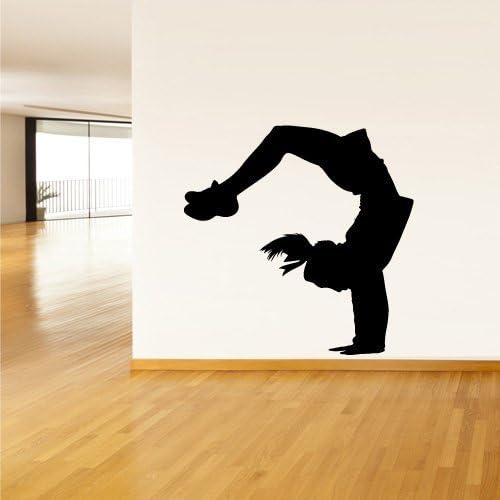Wall Decal Vinyl Sticker Decor Art Bedroom Design Mural Nursery Kids Baby Ballet Gymnastic Ballerina Dancer Silhouette (Z2475)