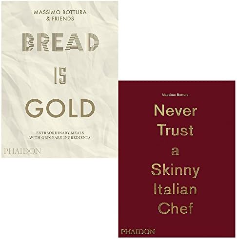 Bread is gold and never trust a skinny italian chef 2 books collection set