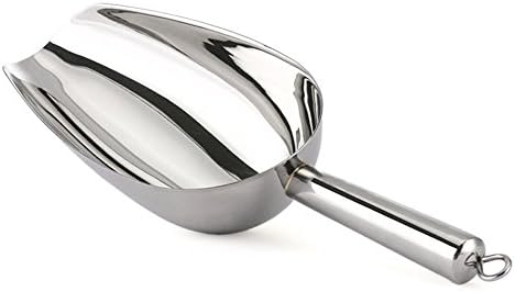 linjinfeng Stainless Steel Ice Scoop - Small Metal Food Candy Scoop for Kitchen Bar Buffet Party Wedding, Versatile Size - 6 Ounces (48oz)