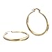 Followmoon 18K Gold Plated Women's Hoop Earrings Sparkling Styles