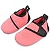 L-RUN Toddler Water Shoes Aqua Socks Baby Beach Shoes Orange 0-6 Months=EU15-16