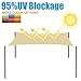 Amgo 12' x 16' Grey Rectangle Sun Shade Sail Canopy Awning UPF50+ AGTAPR1216, 95% UV Blockage, Water & Air Permeable, Commercial and Residential, 3 Years Warranty (We Make Custom Size)