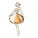 Tagoo Little Ballet Girl Rhinestone Crystle Pin Brooch for Bridal or Wedding
