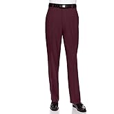RGM Mens Dress Pants Flat Front - Machine Washable Casual Pants Comfortable for Everyday Wear - Versatile Suit Pant for Work
