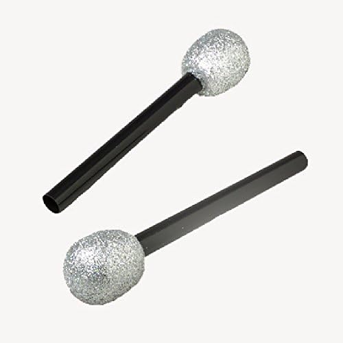 RI Novelty Toy 10 Inch Glitter Microphone Black Handle (2)