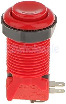 1P-4P Arcade DIY Parts Push Button With Micro-switch for Jamma Mame Red