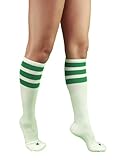 YogaColors Unisex Triple Stripe Sporty Knee High Stars Socks
