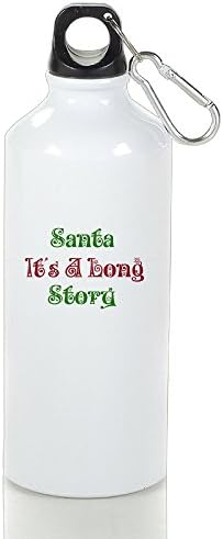 Santa It's A Long Story New Bicycle Water Bottle Mountaineering Travel Kettle Cup