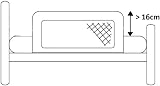 Safetots Narrow Bed Rail White 90cm x 40cm Toddler Bed Guard view 5