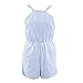 Moxeay Clubwear Halter Backless Playsuit Bodycon Party Jumpsuit Romper Trousers (Asia Small, Stripped)