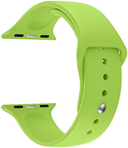 Soft Silicone Replacement Sport Band 38mm/42mm for Apple Watch Band for Apple Watch Series 1 Series 2 Sport&amp;Edition (Green, 42mm)