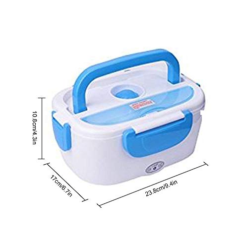 Umiwe Portable 12V Car Use Electric Heating Lunch Box Bento Meal Heater Food Warmer with Removable Stainless Steel Container - Food Grade Material 40W