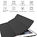 DuraSafe Cases for iPad 9.7 Inch 6/5 Gen 2018/2017 [ A1893 A1954 A1822 A1823 ] Smart Cover with Translucent Back - Black (Trifold)