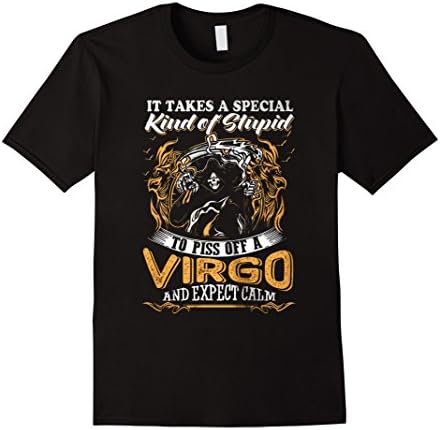 Mens Great Virgo T-shirt Medium Black
