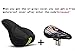 NewYork 3D Silicone Bike Bicycle Soft Gel Saddle Seat Cover -5 layers Elasticity Cushion Pad Sprotsrain Memory Foam Seat Triangular Groove Shock Absorption Cycling Case (Black)