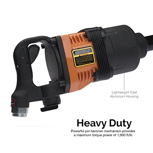 Tooluxe 31414L Industrial Air Impact Wrench, 1"