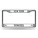 Rico Industries FC4711 MLB New York Yankees Chrome License Plate Frame