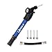 Sports Ball Pump Pressure Gauge - Maintenance Kit, 4 Inflation Needles & Dual Action Extension Hose for Football, Soccer, Volleyball, Basketball