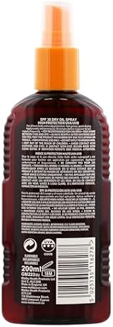 Malibu Sun SPF 30 Dry Oil Spray 200ml Tan Enhancing Moisturising Water Resistant view 2