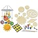 MasterPieces Works of Ahhh Real Wood Large Acrylic Paint & Craft Kit, Solar System Mobile, Mom's Choice Award & Dr. Toy's 100 Best Winner, for Ages 4+