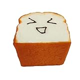 Anshinto Toast Jumbo Squishy Card Mobile Holder Hand Pillow Bread Scent Toys