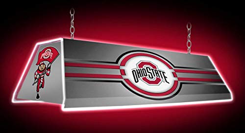 Shop Grimm NCAA 46" Edge Glow Billiards Pool Table Light - Made in USA (Ohio State University Buckeyes Gray)