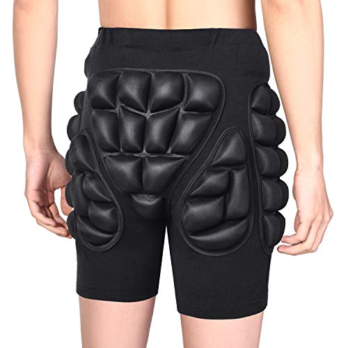 Soared 3D Protection Hip Butt EVA Paded Short Pants Protective Gear Guard Impact Pad Ski Ice Skating Snowboard Black 2.5cm EVA Thicken Padding - Thumbnail 3
