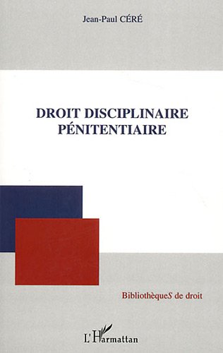 Droit disciplinaire pénitentiaire