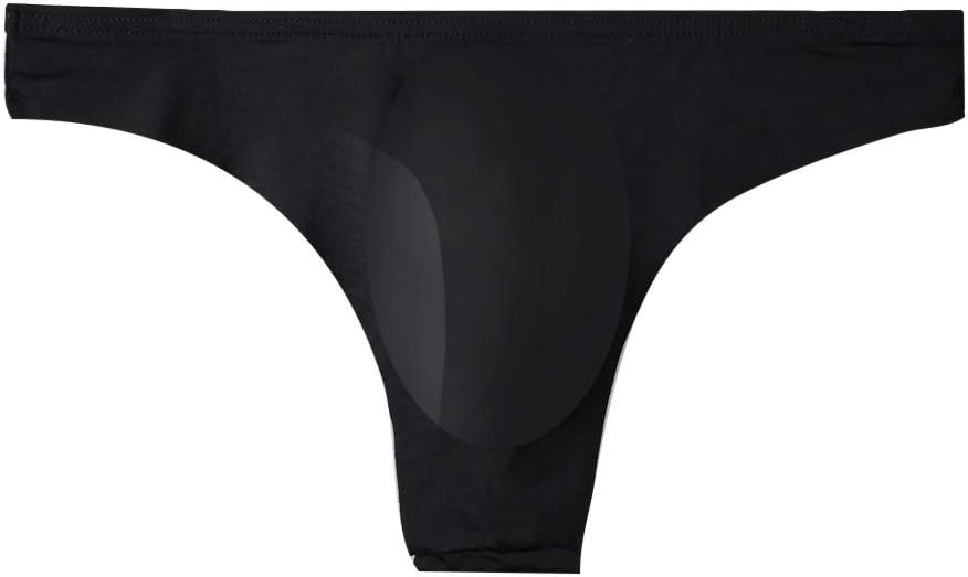 LUCKME Mens Sexy Seamless Thongs Underwear Mesh Low Waist Underwear Soft Breathable Knickers Short Sexy G-Strings Briefs