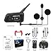 LEXIN 1PC Bluetooth Motorcycle Helmet Headset kit up to 6 Riders, Support Wireless intercom Interphone, GPS A2DP Stereo Music Stream;Waterproof, Specially Designed for Motorcycle Rider