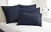 FRESH IDEAS Poplin Tailored Pillow Sham, Euro, 26x26 inches, Navy