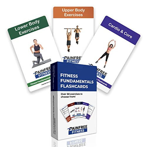 (65+ Cards) Fitness Fundamentals Flashcards PainFree Fitness, 3x5 in