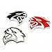 Red 2pcs Car SRT HELLCAT Head Metal Emblem Badge Decal Side Fender Sticker for Dodge Charger Challenger Ram Viper Chrysler Jeep SRT8 SRT4 SRT6