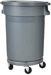 ZLC Bote de Basura Capacidad Extra Grande De Basura Plástico Redondo