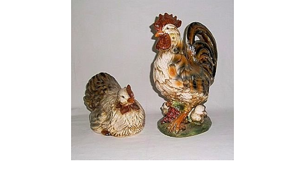 Figuras de madera, gallinero, diseño de gallo y gallina ...