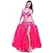 ROYAL SMEELA Belly Dance Costume Set for Women Belly Dance Bra and Belt Chiffon Dancing Skirts Professional Outfit 3pcs