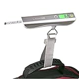 Luggage Scale, LEOKOR Hand Scales with Tape Measure for Travel Baggage Weight (White)