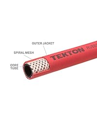 TEKTON   Manguera de entrada de aire de 3 pies, 250 psi con conectores MTP de 1 4 pulgadas, ID 46332 3 8 pulgadas