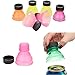 Longay 6Pcs Soda Saver Pop Beer Beverage Can Cap Flip Bottle Top Lid Protector Snap On (6)