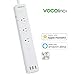 VOCOlinc PM2E Smart Power Strip Surge Protector with 3 Outlets and 2 USB Charging Ports (5V2.4A), Works with Apple HomeKit, Alexa and Google Assistant, No hub required, 2.4GHz Wi-Fi