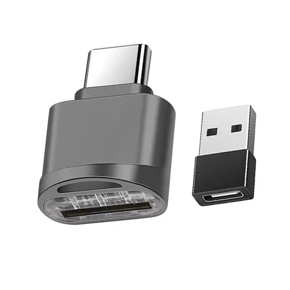 MicroSD Card Reader USB-C, C-Type OTG USB-C to MicroSD/SDXC/SDHC Reader (Dark Grey)