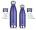 MIRA 17 Oz Stainless Steel Vacuum Insulated Water Bottle | Leak-proof Double Walled Cola Shape Bottle | Keeps Drinks Cold for 24 hours & Hot for 12 hours | 17 Oz (500 ml) | Blue
